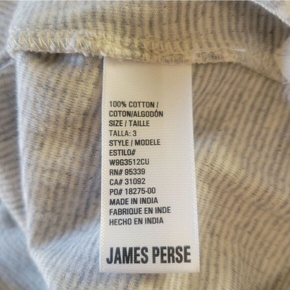 James Perse Striped Raglan Pullover Hoodie - Picture 8 of 8